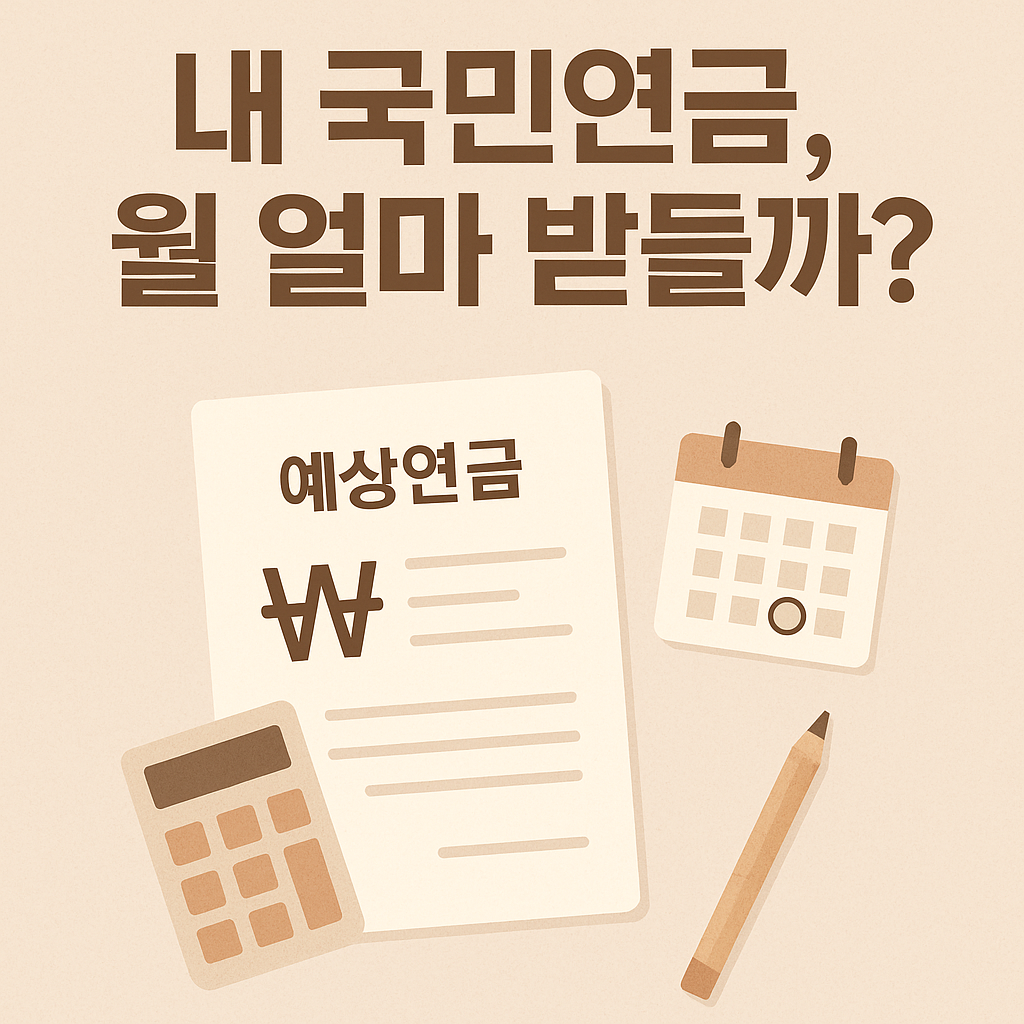 국민연금 예상 수령액 계산법