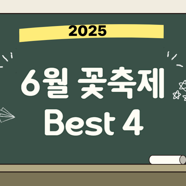 6월 꽃축제 Best 4🌺 도심 속 자연과 함께하는 감성 나들이