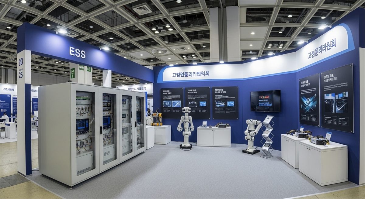 차세대 배터리와 ESS 전시가 열리는 전시장 전경 