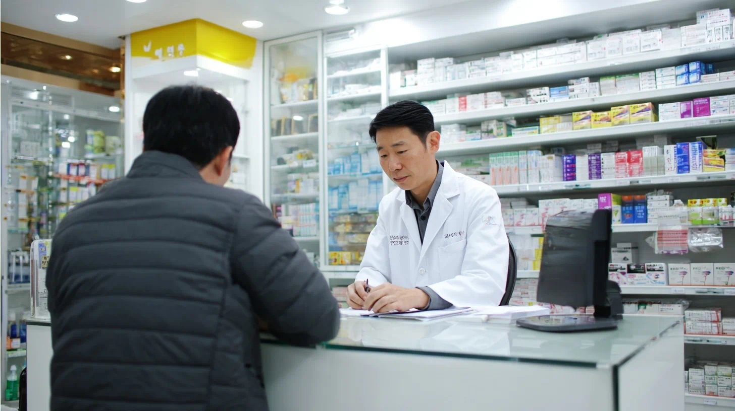 히스타민이라는 물질이 H1 수용체에 작용하여 알레르기 반응 이미지