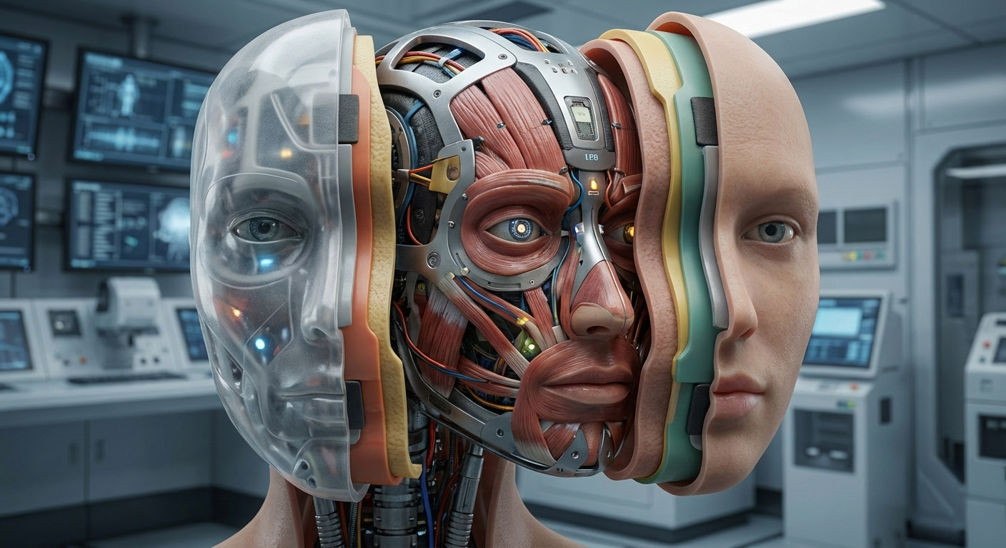 휴머노이드 얼굴용 실리콘 복합 재질 혁신: 실리콘 하나로는 부족하고, ‘층’을 설계해야 합니다