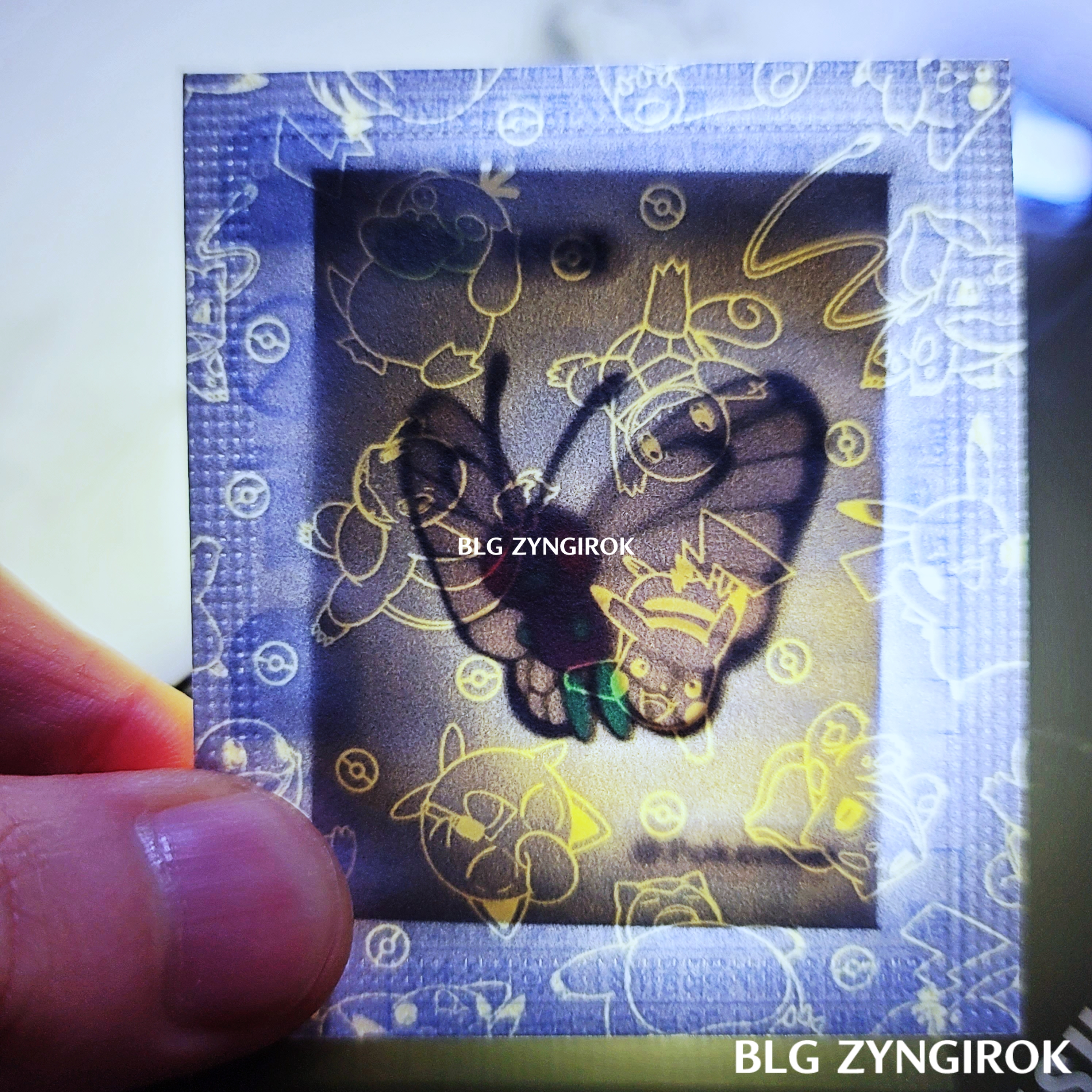 띠부띠부실-버터플을-들고있다.