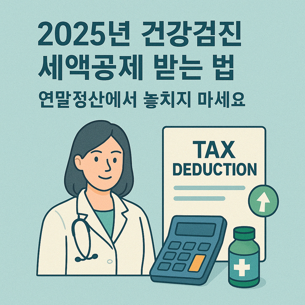 2025년 건강검진 세액공제 받는 법 – 연말정산에서 놓치지 마세요.