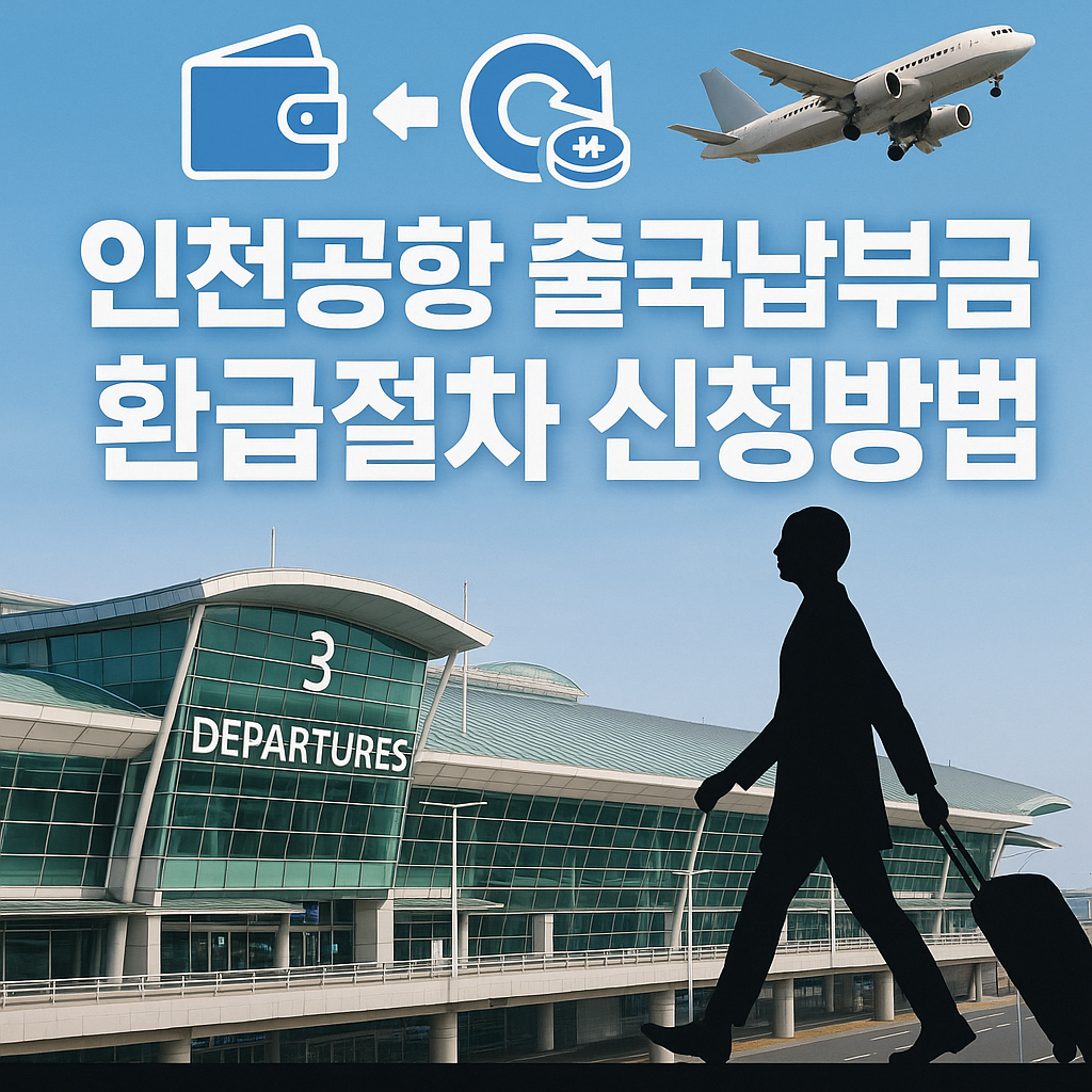 인천공항 출국납부금 환급절차와 신청방법 완벽가이드 (2025 최신판) 인포그래픽