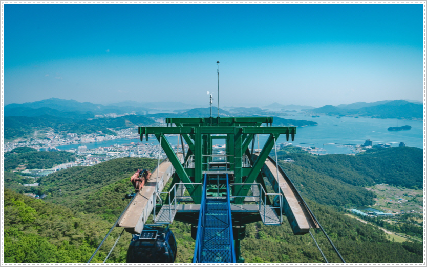 운행중인 통영케이블카