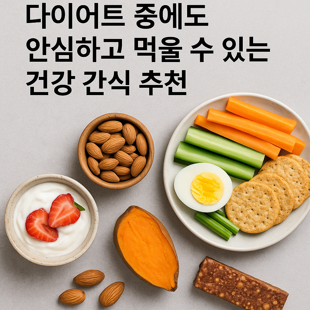 다이어트 중 먹어도 되는 간식들
