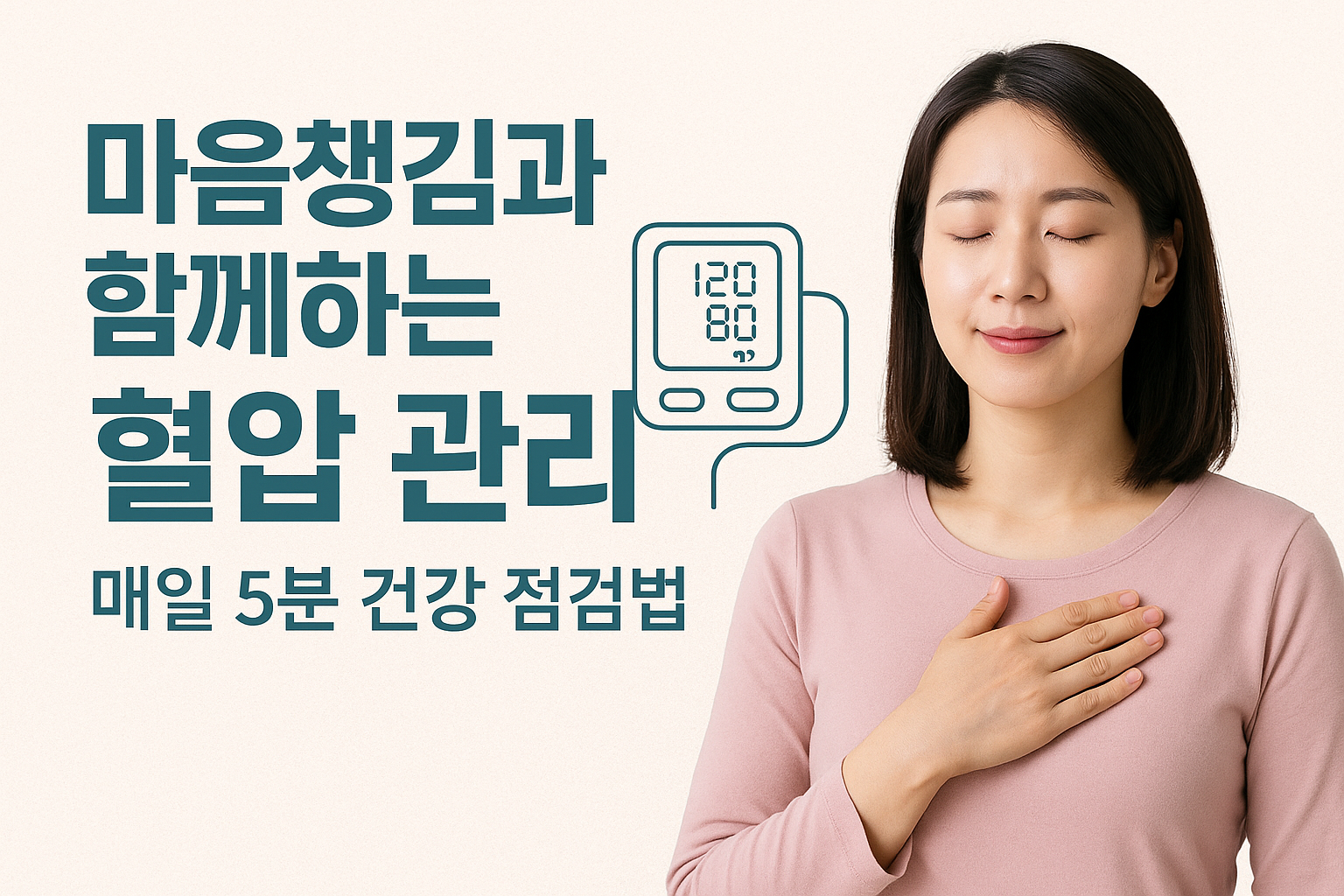 마음챙김과 함께하는 혈압 관리 루틴｜매일 5분 건강 점검법 (2025년 최신)