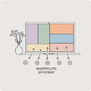 노트북 화면 분할 단축키 이미지