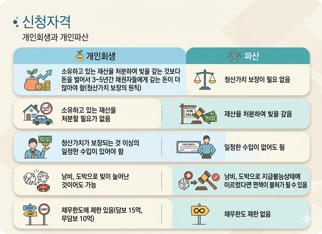 개인파산 신청 자격