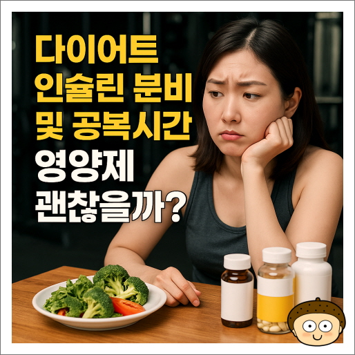다이어트 인슐린 분비 및 공복시간 영양제 괜찮을까?