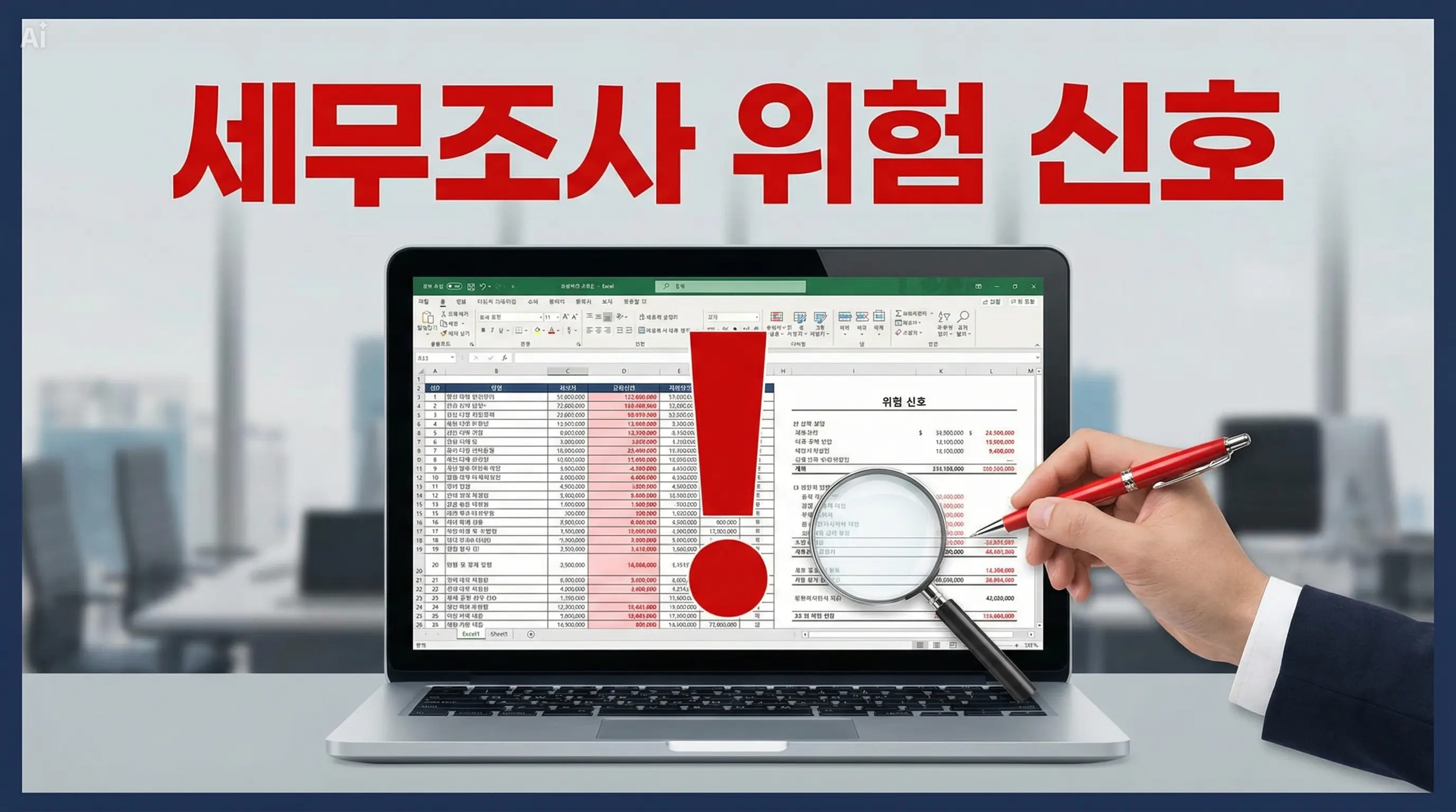 세무조사 대상이 되는 회사들의 공통 숫자 패턴 &mdash; 조사관이 실제로 먼저 보는 위험 신호 구조