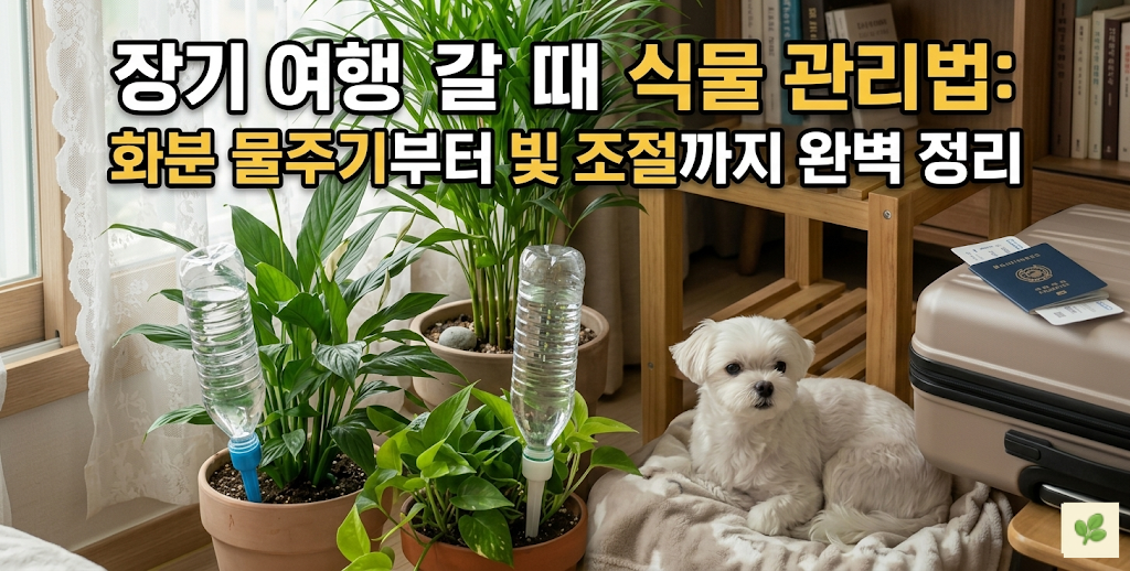 장기 여행 갈 때 식물 관리법