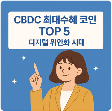 CBDC 최대수혜 코인 TOP 5