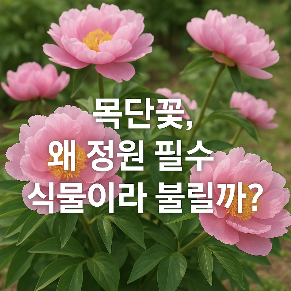 목단꽃, 왜 정원 필수 식물이라 불릴까?