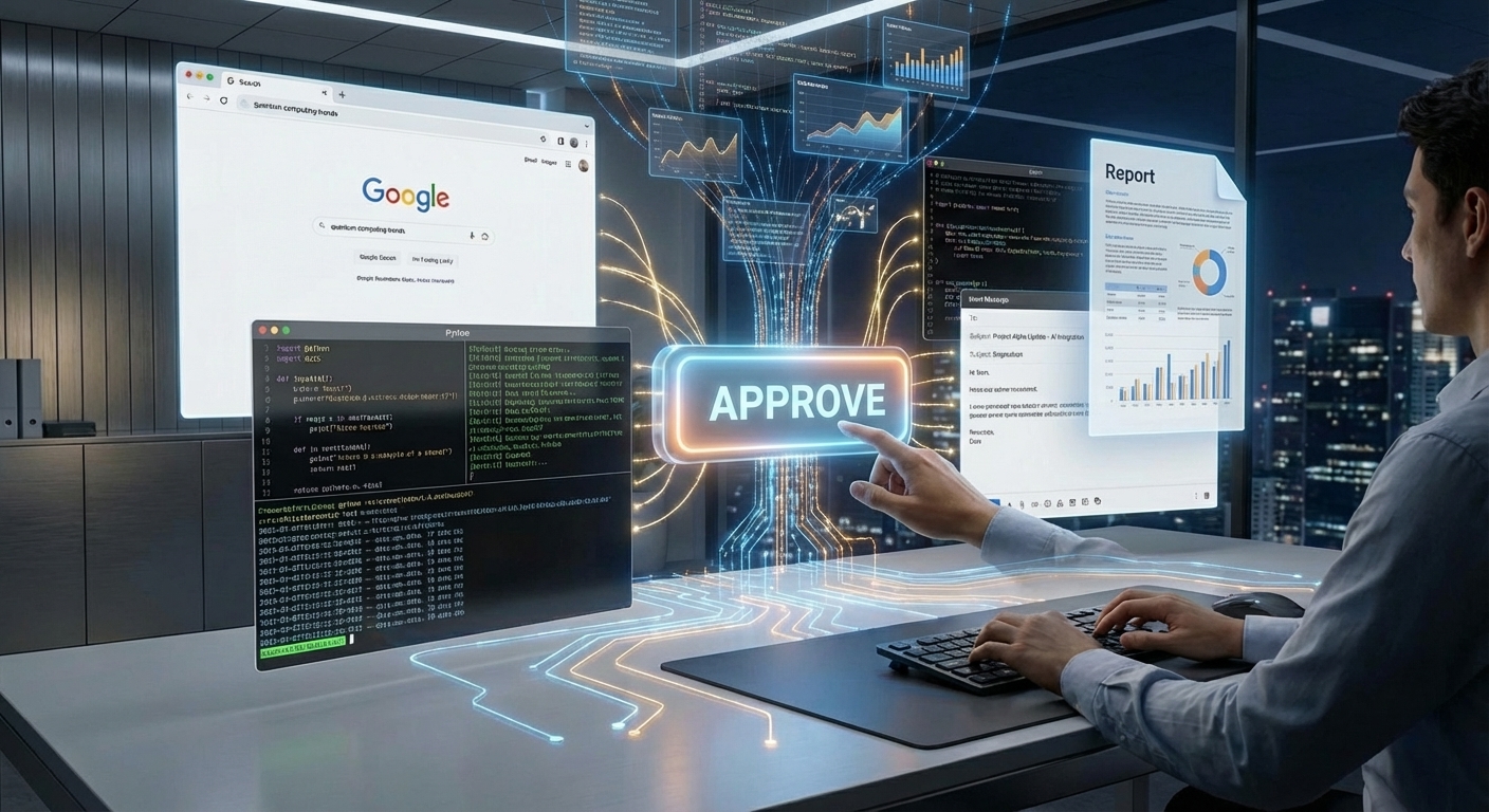 최종 실행 전 인간의 확인과 승인을 거치는 AI 에이전트의 안전한 운영 구조