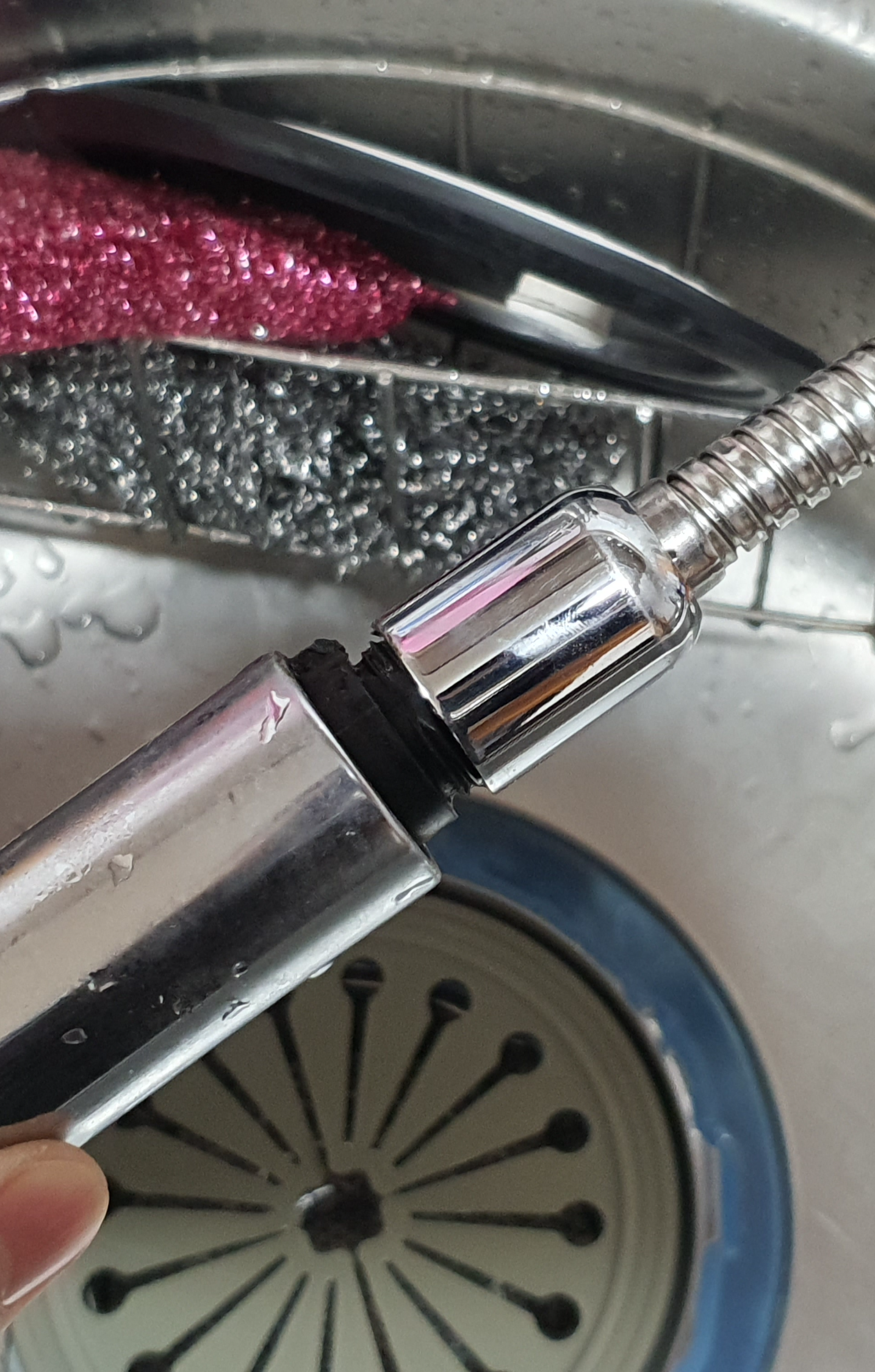 주방수전헤드교체