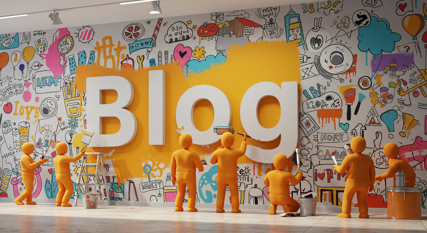 blog 벽화를 꾸미는 이미지
