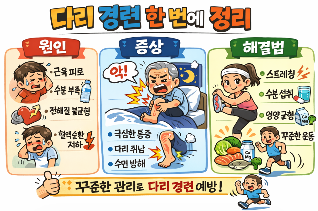 다리 경련 원인&middot;증상&middot;해결법 한 번에 정리-사진-