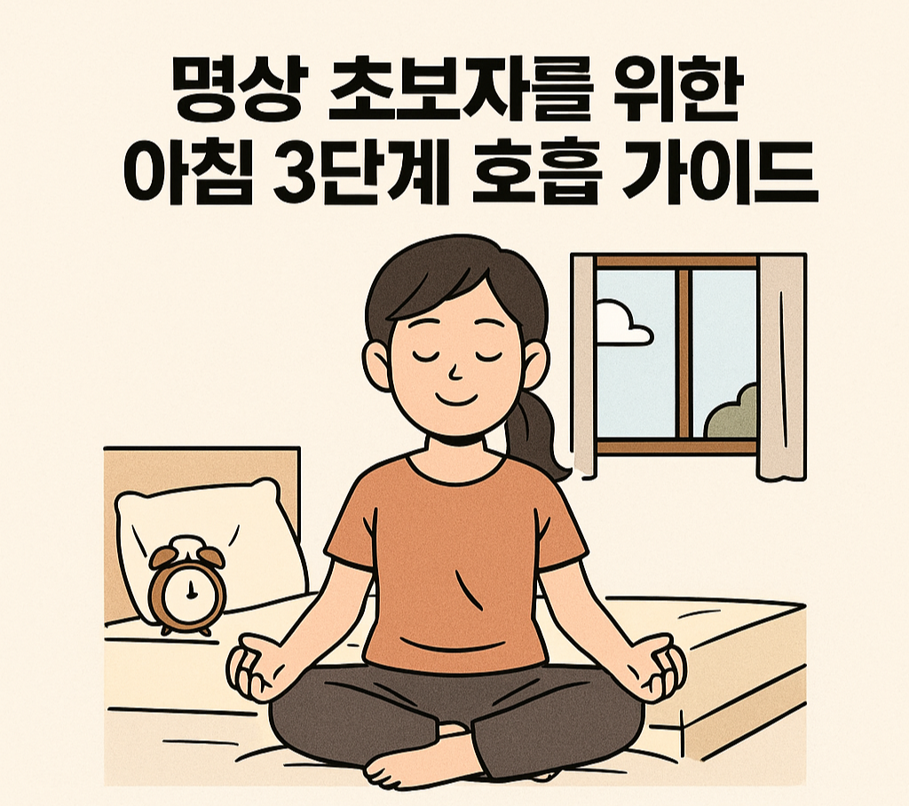 명상 초보자를 위한 아침 3단계 호흡 가이드