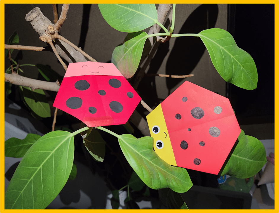 혼자서도 쉬운 무당벌레 색종이접기