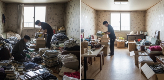 철원 고독사청소중