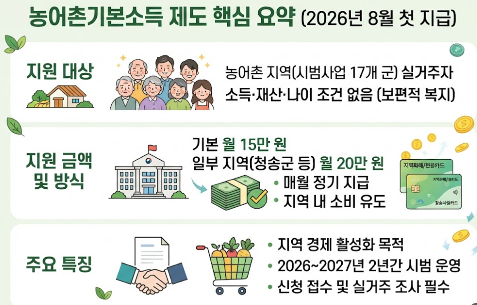 농어촌기본소득 지급 대상