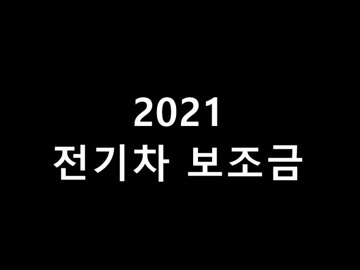 2021 전기차 보조금