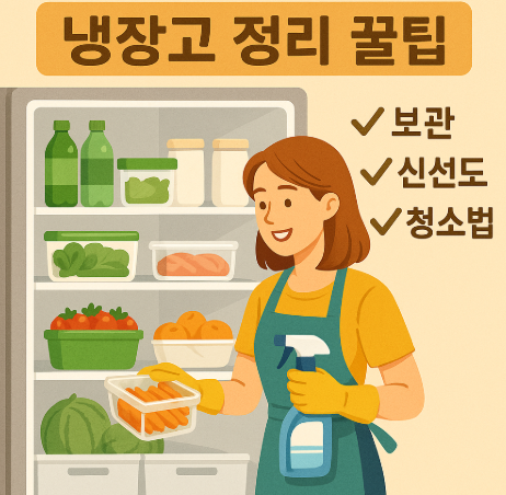 냉장고정리꿀팁(보관,신선도,청소법)