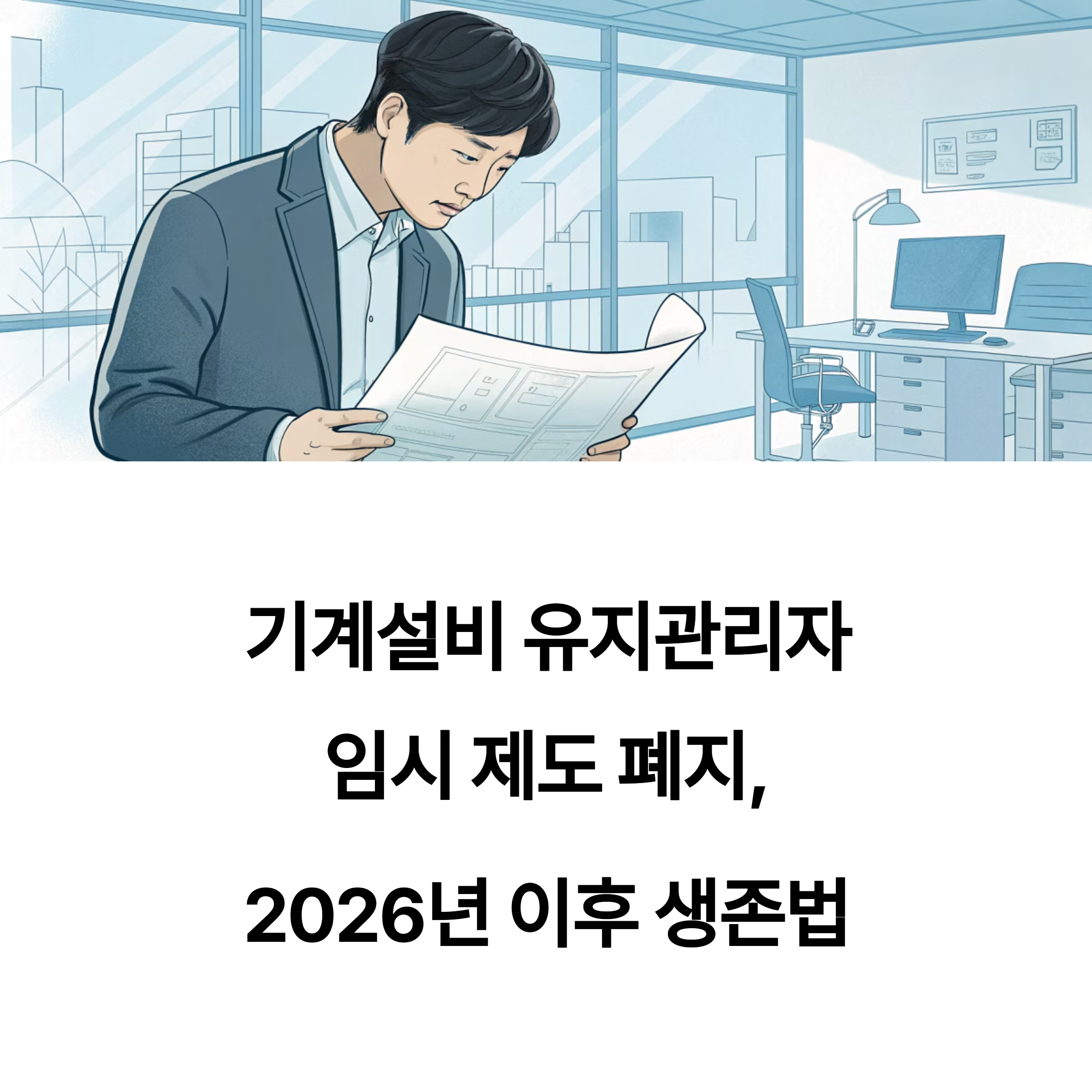 기계설비 유지관리자 임시 선임