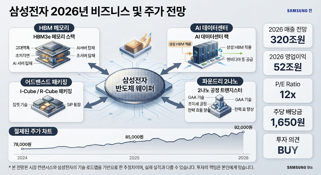 삼성전자 주가 전망 2026과 HBM4 AI 파운드리 핵심 변수