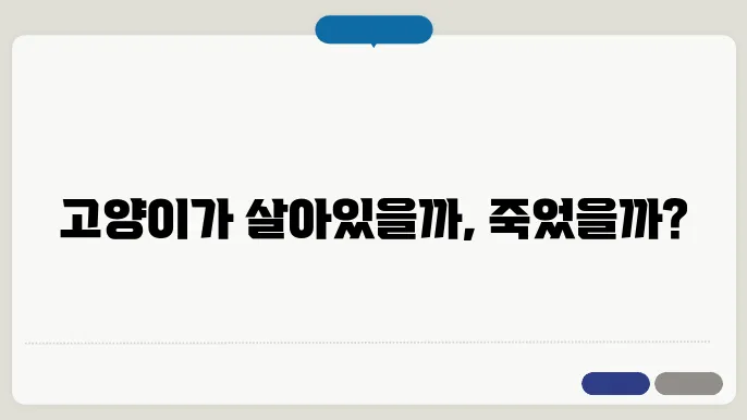 슈뢰딩거의 고양이: 양자 역학의 기초