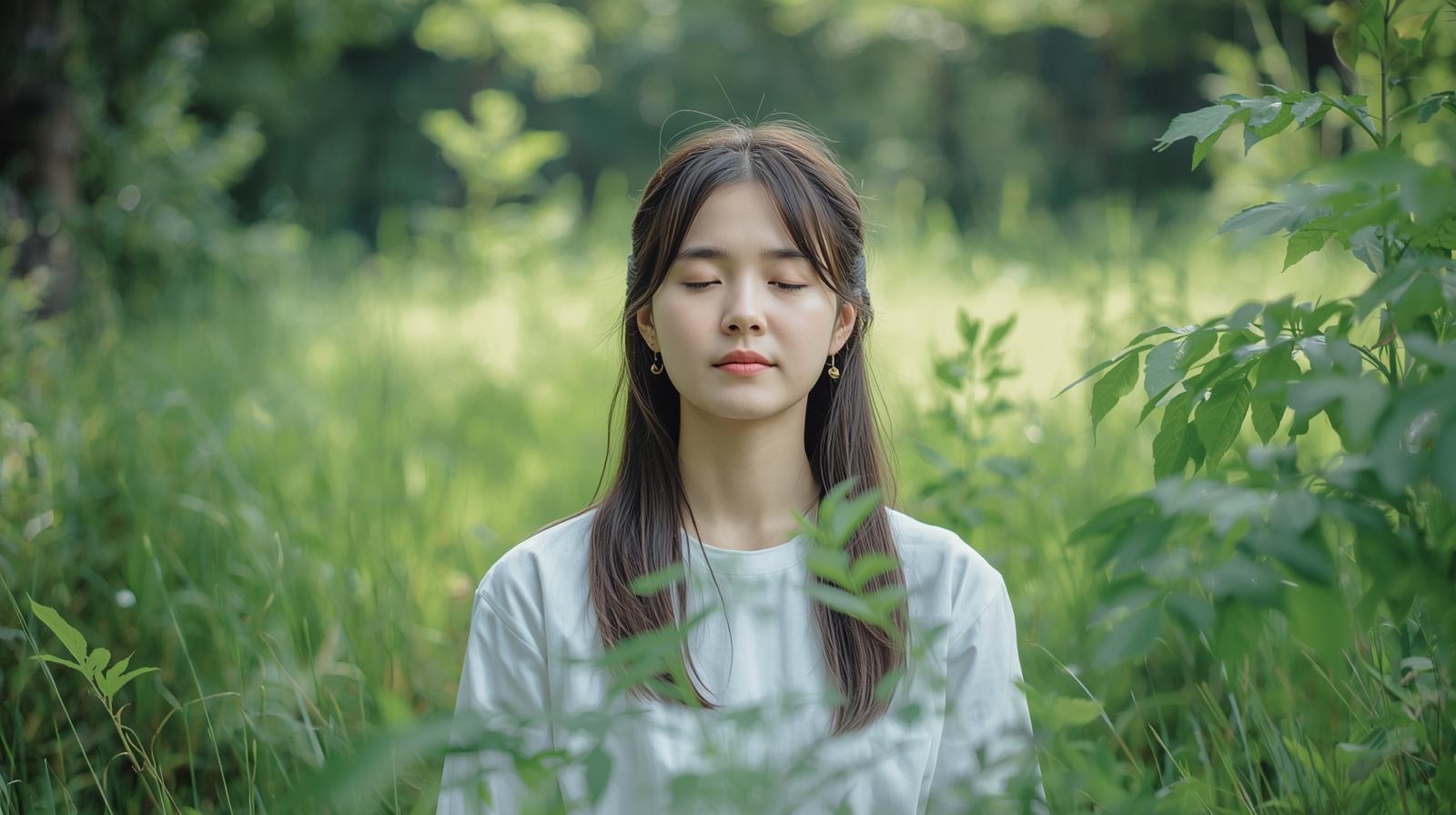 명상추천: 자연 속 마음수련 명상하는 사람, 스트레스 해소 초보자 가이드