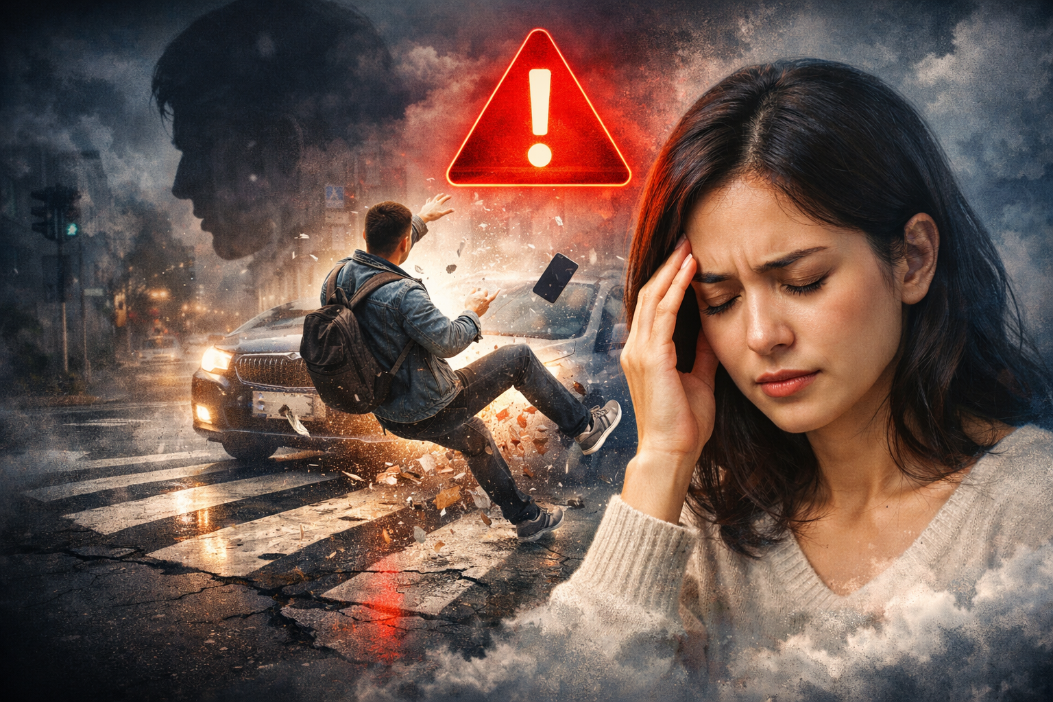 보행 중 사고 꿈