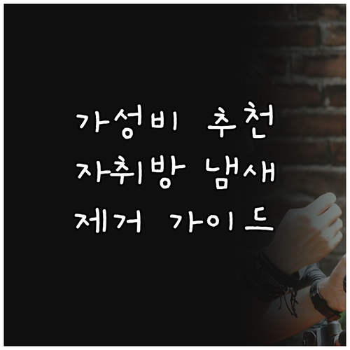 가성비 공기청정기 추천! 자취방 냄새..