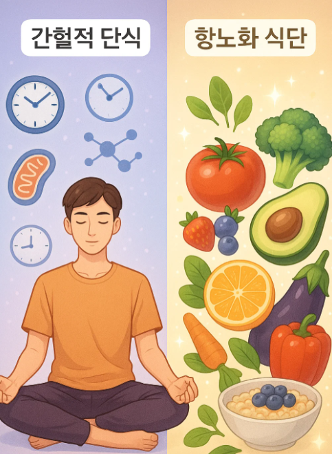 간헐적 단식 vs 저속 노화 식단