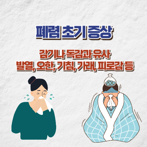 폐렴 초기 증상