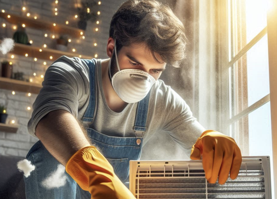 캐리어 벽걸이 에어컨 필터청소