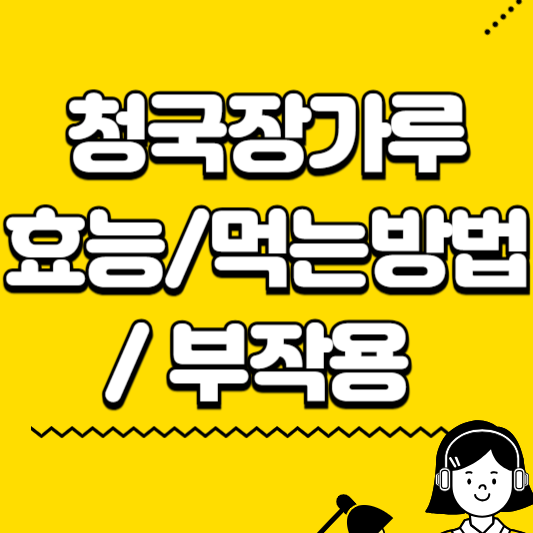 청국장가루 효능 먹는방법