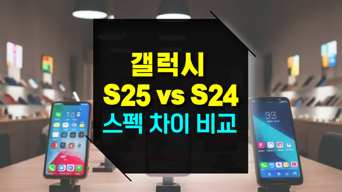 갤럭시 S25와 S24 스펙 차이 비교 성능, 배터리, 카메라 등 주요 변화