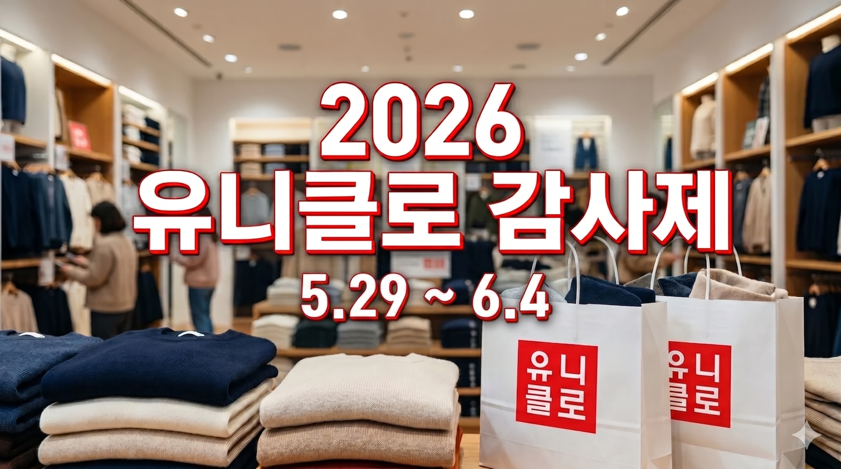 2026 유니클로 상반기 감사제 기간&middot;사은품&middot;추천 아이템 총정리