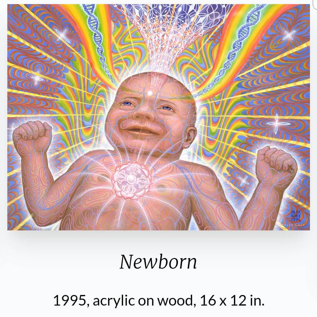 알렉스 그레이(Alex Grey, 1953~ ) 작품
'Newborn'