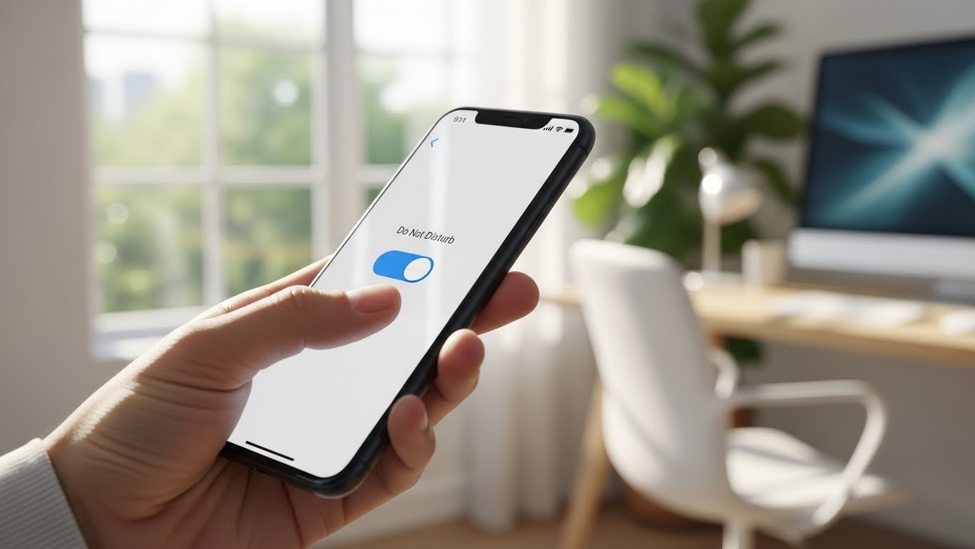 뇌의 주도권을 되찾기 위해 스마트폰의 모든 방해 알림을 끄는 단호한 행동