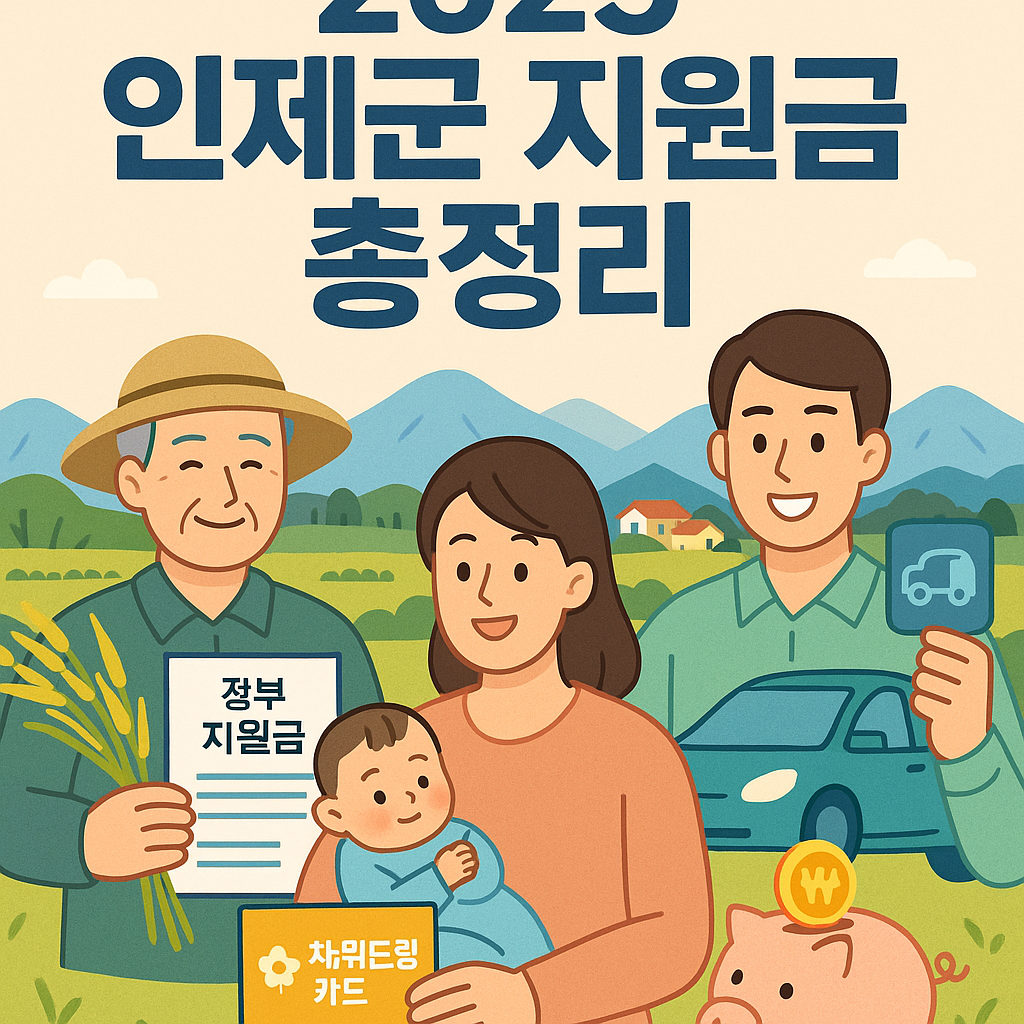 2025 강원특별자치도 인제군 지원금 총정리 전기차·출산·농어업 수당까지