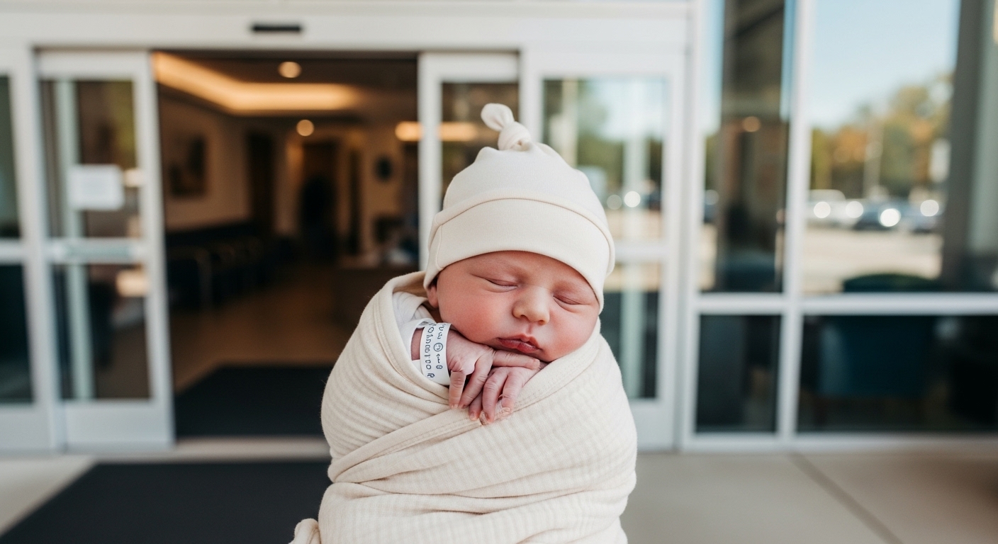 산후조리원 퇴소 시 필요한 신생아 배냇저고리, 모자, 속싸개 세트
