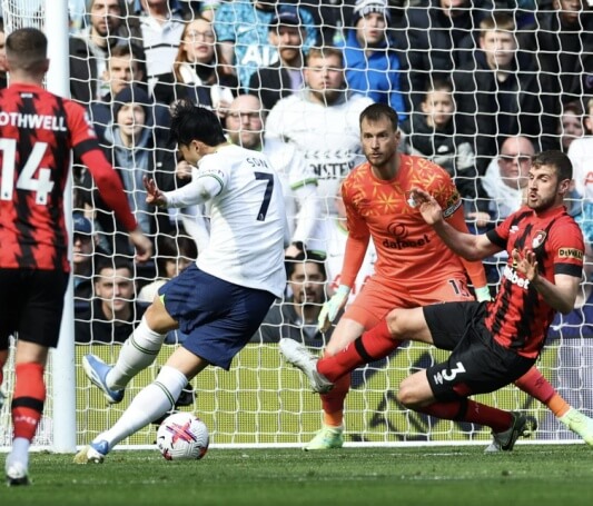 토트넘 손흥민의 시즌 8호골 장면