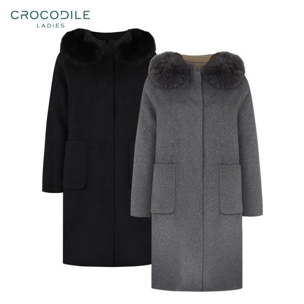 크로커다일레이디 캐시미어 차이나넥 코트 CL0WCT111