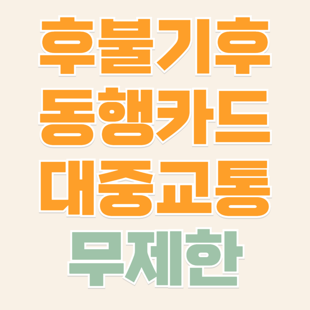 후붛 기후동행카드