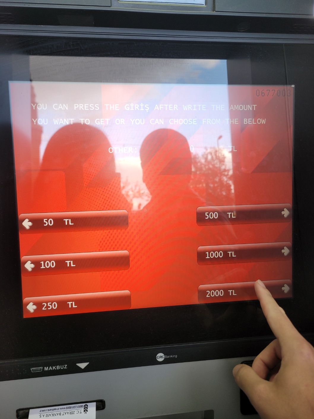 ATM 금액입력