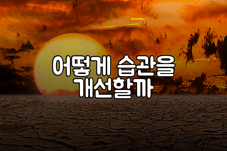 어떻게 습관을 개선할까