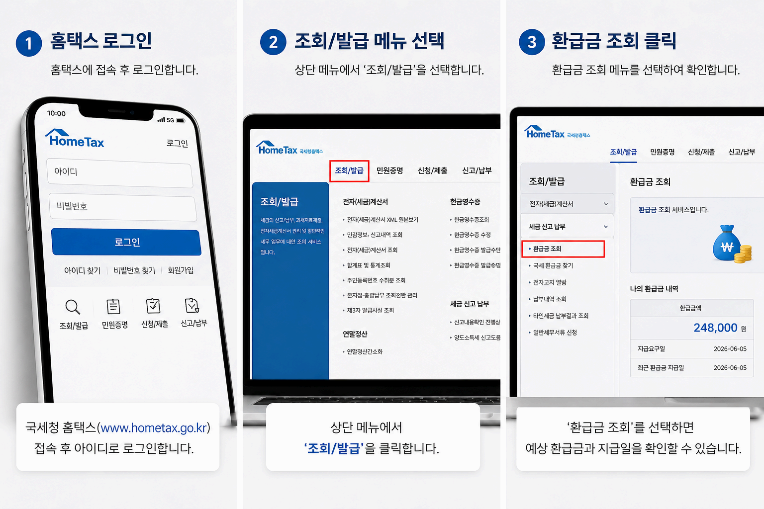2026 종합소득세 신고 안 하면 손해! 환급금 조회 방법&middot;지급일 완벽 정리